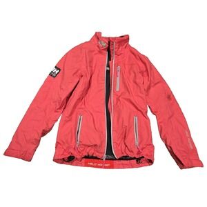 Helly Hanson Jacket Mens Small Red Crew Midlayer Waterproof Windproof Helly Tech